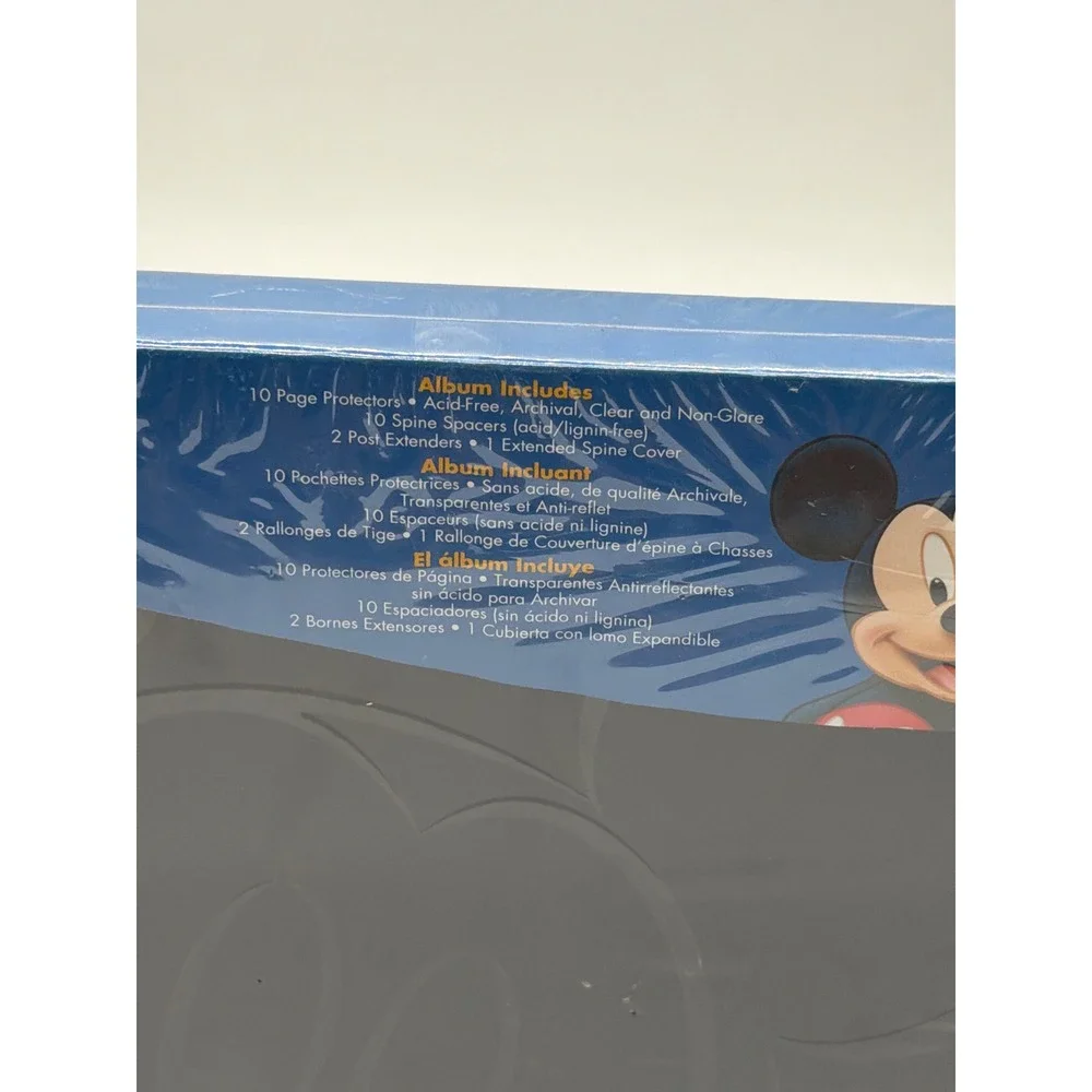 Disney Mickey Mouse 8x8 Scrapbook Album Black Debossed EK‎ Success New Sealed